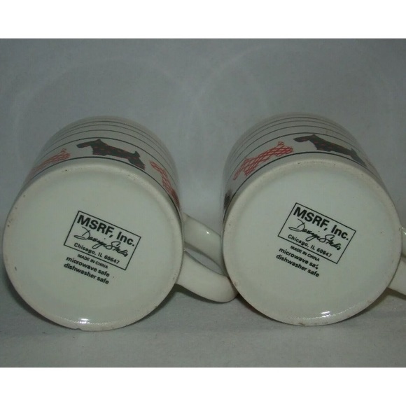 Plaid Scottish Terrier Mugs Set - Picture 5 of 5